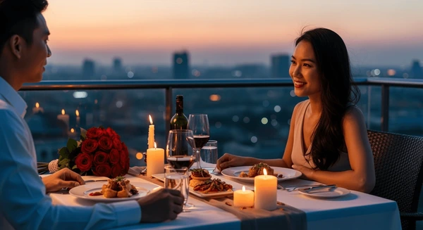Cupid Sitter : Valentine Overnight Camp (Year 2) 3 romantic dinner asian woman 600nw 2664492905